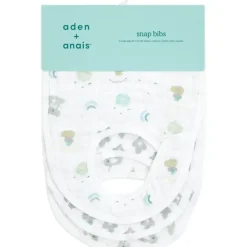 Shop All|Aden Anais Now Zen 3-Pack Classic Snap Bibs - cutbabycare.com | baby boutique & care hub