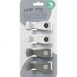 Shop All|All4Ella 4 Pack Pegs White/Grey - cutbabycare.com | baby boutique & care hub