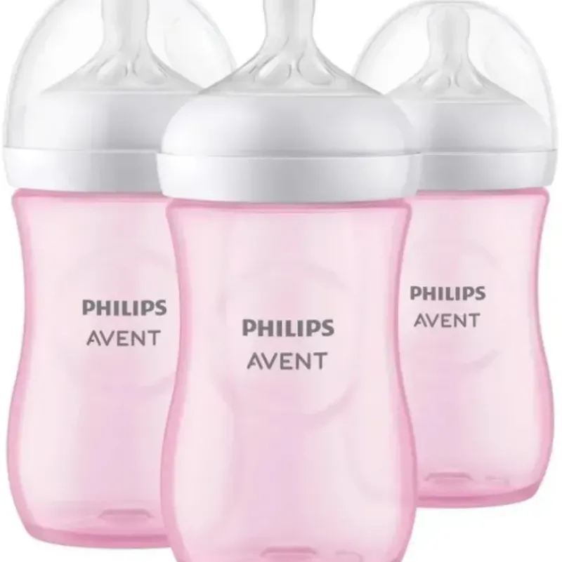 Shop All|Avent - 3Pk Natural Baby Bottle With Natural Response Nipple, Pink, 9Oz - cutbabycare.com | baby boutique & care hub