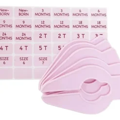 Shop All|Baby Buddy - 5Pk Size-It Closet Organizers, Pink - cutbabycare.com | baby boutique & care hub