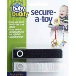 Car Seats|Baby Buddy - Secure A Toy Tether, Black/White - cutbabycare.com | baby boutique & care hub