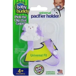 Stroller|Baby Buddy - Universal Pacifier Holder, Lilac - cutbabycare.com | baby boutique & care hub