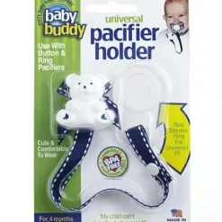 Stroller|Baby Buddy - Universal Pacifier Holder, Navy - cutbabycare.com | baby boutique & care hub