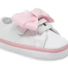 Shop All|Baby Deer - Baby Girl Canvas Sneaker Oversized Bow, White - cutbabycare.com | baby boutique & care hub