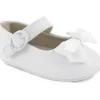 Shop All|Baby Deer - McKenna Infant Patent Mary Jane Flats with Bows, White - cutbabycare.com | baby boutique & care hub