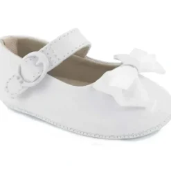 Shop All|Baby Deer - McKenna Infant Patent Mary Jane Flats with Bows, White - cutbabycare.com | baby boutique & care hub