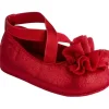 Shop All|Baby Deer - Red Shimmer Pu One-Strap Skimmer W/Shimmer Chiffon Flower Orn - cutbabycare.com | baby boutique & care hub