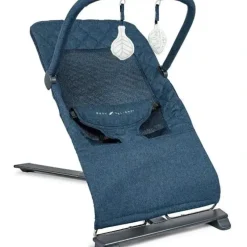 Shop All|Baby Delight - Alpine Deluxe Portable Bouncer, Quilted Indigo - cutbabycare.com | baby boutique & care hub