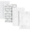 Shop All|Baby Vision - Hudson Baby Unisex Baby Cotton Flannel Burp Cloths, Gray Clouds - cutbabycare.com | baby boutique & care hub