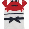 Shop All|Baby Vision - Hudson Baby Unisex Baby Cotton Animal Face Hooded Towel, Mr Crab - cutbabycare.com | baby boutique & care hub