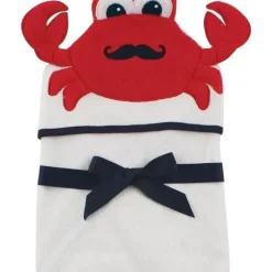 Shop All|Baby Vision - Hudson Baby Unisex Baby Cotton Animal Face Hooded Towel, Mr Crab - cutbabycare.com | baby boutique & care hub