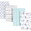 Shop All|Baby Vision - Hudson Baby Unisex Baby Cotton Flannel Burp Cloths, Gray Elephant - cutbabycare.com | baby boutique & care hub