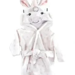Bath Potty|Baby Vision - Hudson Baby Unisex Baby Plush Animal Face Bathrobe, White Unicorn - cutbabycare.com | baby boutique & care hub