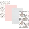 Shop All|Baby Vision - Hudson Baby Unisex Baby Cotton Flannel Burp Cloths 4-Pack, Wild Forest Pink, One Size - cutbabycare.com | baby boutique & care hub