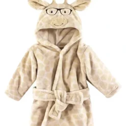 Bath Potty|Baby Vision - Hudson Baby Unisex Baby Plush Animal Face Bathrobe, Nerdy Giraffe - cutbabycare.com | baby boutique & care hub