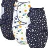 Shop All|Baby Vision - Hudson Baby Unisex Baby Quilted Cotton Swaddle Wrap 3pk, Metallic Stars, 0-3 Months - cutbabycare.com | baby boutique & care hub