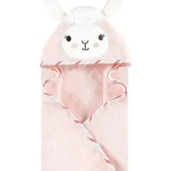 Shop All|Baby Vision - Hudson Baby Unisex Baby Cotton Animal Face Hooded Towel, Pink Llama - cutbabycare.com | baby boutique & care hub