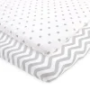 Shop All|Baby Vision - Luvable Friends Unisex Baby Fitted Playard Sheet, Gray Chevron Dot - cutbabycare.com | baby boutique & care hub