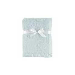 Shop All|Baby Vision - Sherpa Blanket With Satin Binding, Powder Blue - cutbabycare.com | baby boutique & care hub