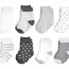 Shop All|Baby Vision - Touched by Nature Unisex Baby Organic Cotton Socks, Charcoal Stars, 6-12M, 8Pk - cutbabycare.com | baby boutique & care hub