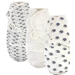 Shop All|Baby Vision - Touched by Nature Baby Organic Cotton Swaddle Wraps, Hedgehog, 0/3M - cutbabycare.com | baby boutique & care hub