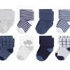 Shop All|Baby Vision - Touched by Nature Unisex Baby Organic Cotton Socks, Blue Elephant, 6-12M, 8Pk - cutbabycare.com | baby boutique & care hub