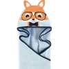 Bath Potty|Baby Vision Animal Hooded Towel, Nerdy Fox - cutbabycare.com | baby boutique & care hub