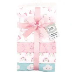 Shop All|Baby Vision Luvable Friends 4Pk Flannel Receiving Blanket 28X28 In Rainbow - cutbabycare.com | baby boutique & care hub