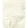 Stroller|Baby Vision Mink/Satin Plush Blanket, Cream - cutbabycare.com | baby boutique & care hub
