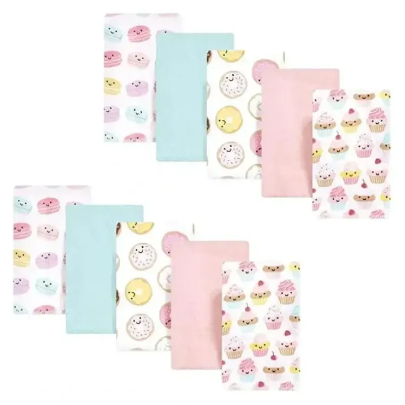 Shop All|Baby Vision 10Pk Flannel Burp Cloth, Sweetest Cupcake - cutbabycare.com | baby boutique & care hub