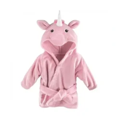 Bath Potty|Baby Vision Plush Bathrobes 0-9M, Pink Unicorn - cutbabycare.com | baby boutique & care hub