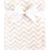 Shop All|Baby Vision Silky Plush Blanket, Tan Chevron - cutbabycare.com | baby boutique & care hub
