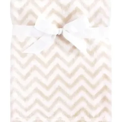 Shop All|Baby Vision Silky Plush Blanket, Tan Chevron - cutbabycare.com | baby boutique & care hub