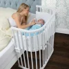 Health Safety|BabyBay Bedside Cosleeper, Pure White Finish - cutbabycare.com | baby boutique & care hub