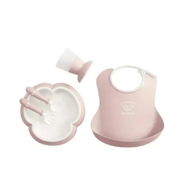 Shop All|BabyBjorn - Baby Dinner Set, 5 pcs Powder Pink - cutbabycare.com | baby boutique & care hub