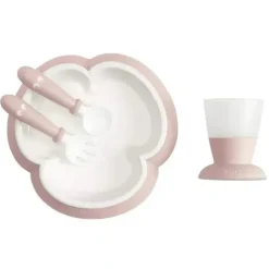 Shop All|BabyBjorn - Baby Feeding Set, 4 pcs Powder Pink - cutbabycare.com | baby boutique & care hub