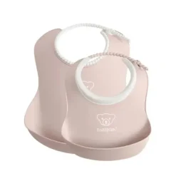 Shop All|Babybjorn - Feeding Bib Set, 2-pack, Powder Pink - cutbabycare.com | baby boutique & care hub