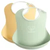 Shop All|Babybjorn - 2Pk Baby Bib Powder Yellow/Powder Green - cutbabycare.com | baby boutique & care hub