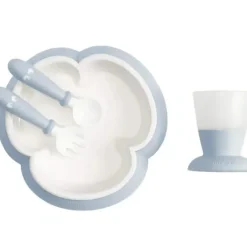 Shop All|BabyBjorn - 4Pk Baby Feeding Set, Powder Blue - cutbabycare.com | baby boutique & care hub