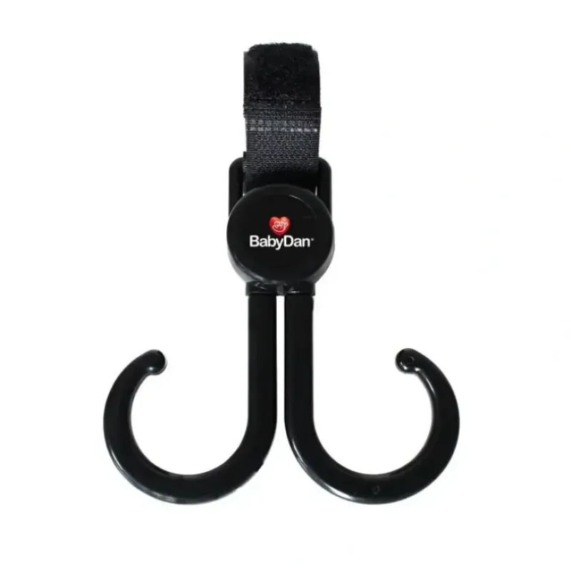 Stroller|BabyDan Double Hanging Hook Storage Hanger For Infant/Toddler Stroller Black - cutbabycare.com | baby boutique & care hub
