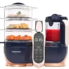Health Safety|Babymoov Duo Meal Station XL | 6 in 1 Food Processor with Steamer, Multi-Speed Blender, Warmer, Defroster & Sterilizer - cutbabycare.com | baby boutique & care hub