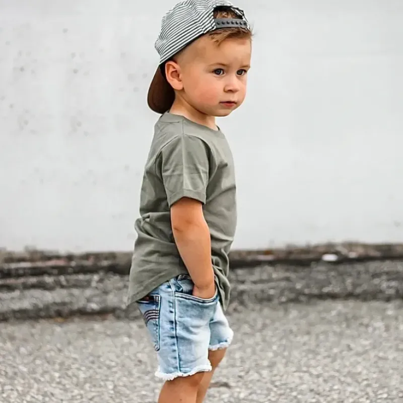 Shop All|BASIC TEE - OLIVE - cutbabycare.com | baby boutique & care hub
