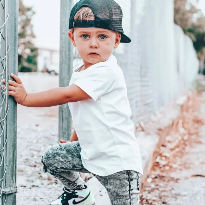 Shop All|BASIC TEE - WHITE - cutbabycare.com | baby boutique & care hub
