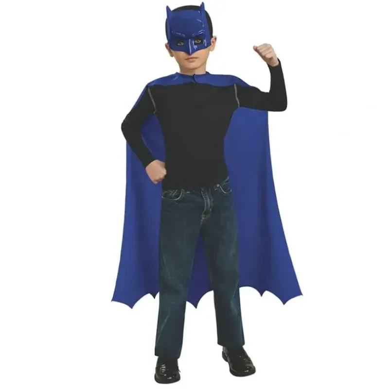 Shop All|Batman Cape & Mask Set DC Comics Child Superhero Costume/Halloween Party Blue - cutbabycare.com | baby boutique & care hub