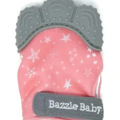 Shop All|Bazzle Baby - Chew Mitt, Stars On Pink - cutbabycare.com | baby boutique & care hub