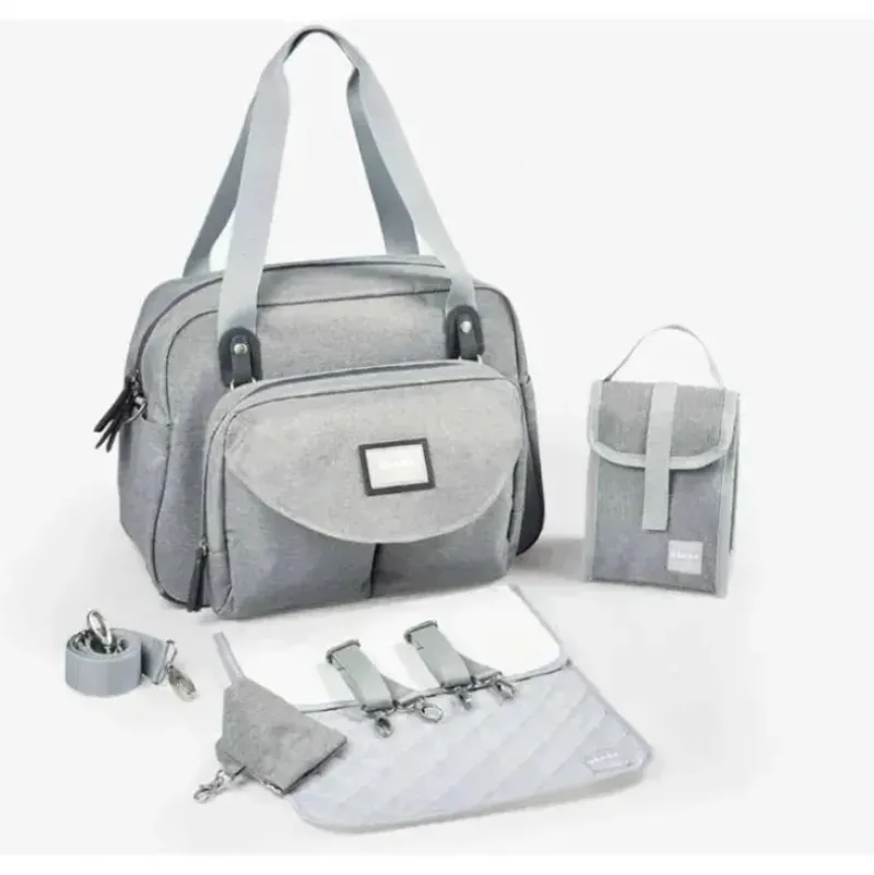 Stroller|Beaba - Geneva Diaper Bag, Grey - cutbabycare.com | baby boutique & care hub