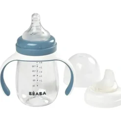 Shop All|Beaba - 2-in-1 Bottle To Sippy Learning Cup, Rain - cutbabycare.com | baby boutique & care hub