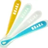 Shop All|Beaba - 4Pk First Stage Silicone Spoons, Rain - cutbabycare.com | baby boutique & care hub