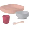 Shop All|Beaba - 4Pk Silicone Meal Set, Pink - cutbabycare.com | baby boutique & care hub