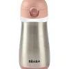 Shop All|Beaba - Stainless Steel Kids Water Bottle, Rose - cutbabycare.com | baby boutique & care hub